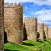 Medieval wall and towers surrounding Avila, Spain